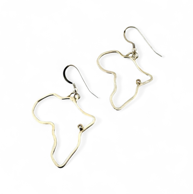 Africa Outline Earrings