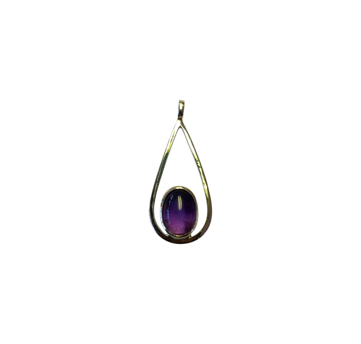 Amethyst Teardrop Pendant