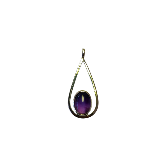 Amethyst Teardrop Pendant