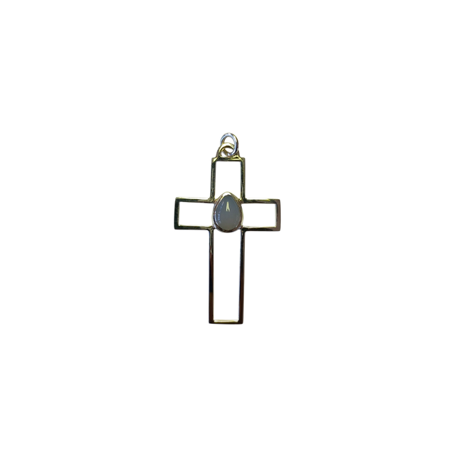 Grace Chalcedony Cross Pendant