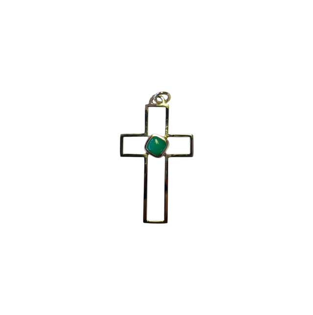 Grace Chalcedony Cross Pendant 2