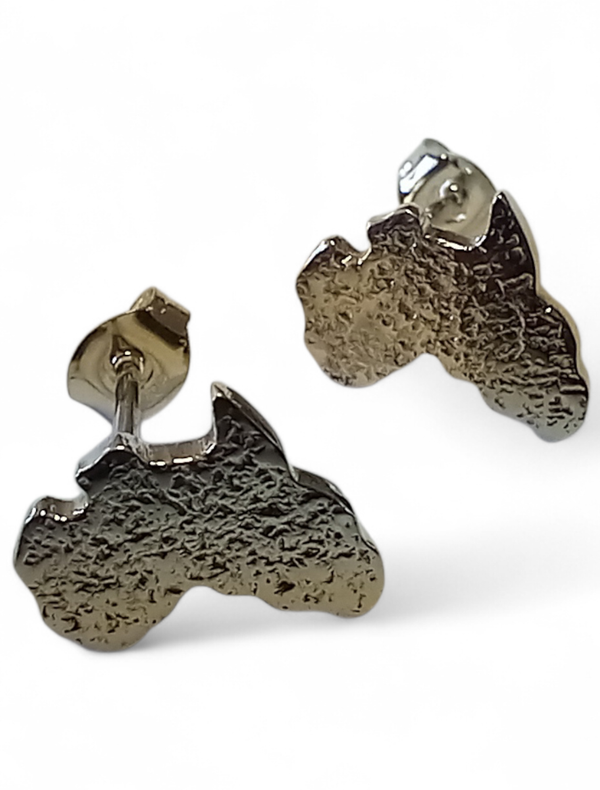 Silver Contour Studs